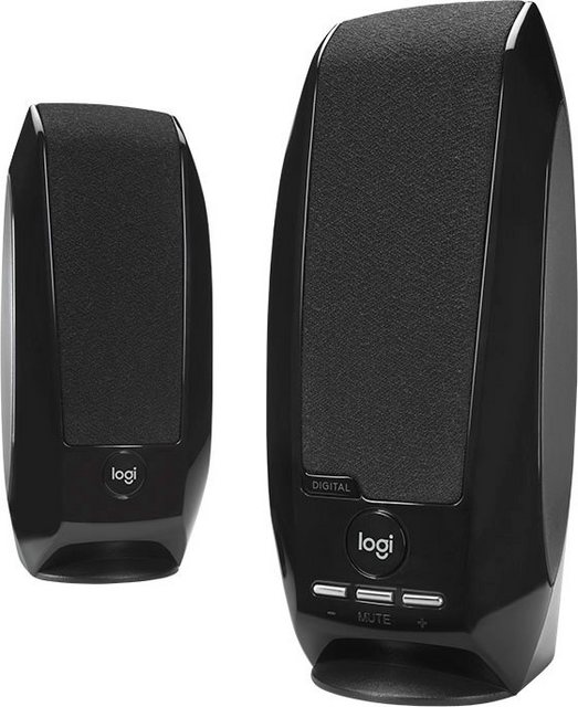 Logitech S150 Stereo Lautsprecher PC-Lautsprecher (1,2 m Kabellänge, Lautstärkeregler)