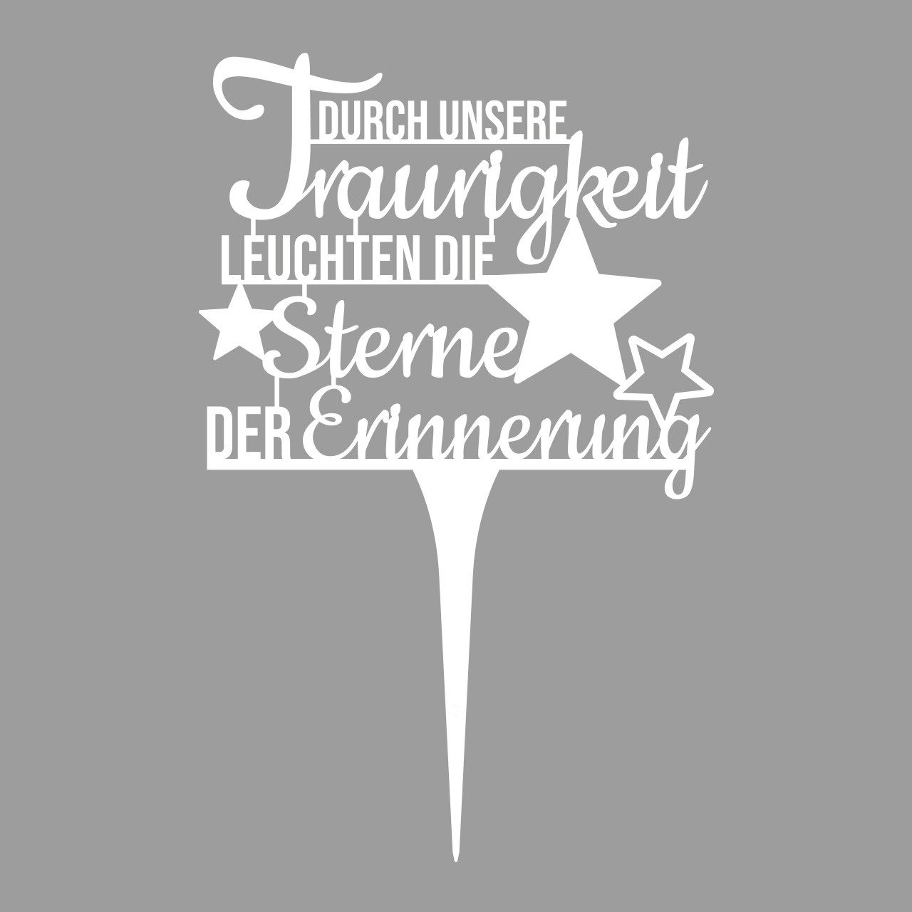 Deko-Schriftzug Grabstecker Trauerschmuck Grabgesteck Grabschmuck Grabdeko