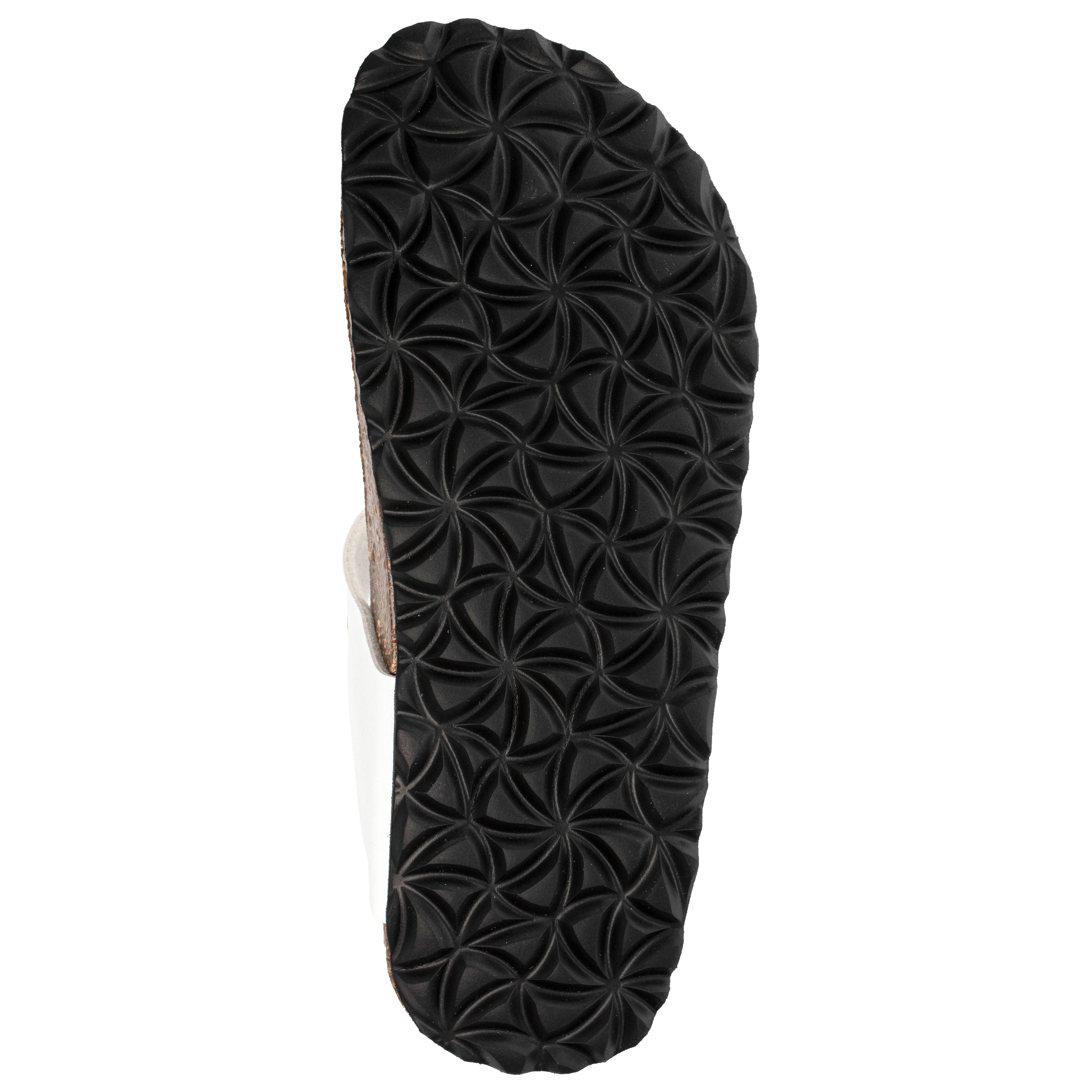 Fischer-Markenschuh Hawaii Zehentrenner aus Vegano (Lederimitat), mit Fleecefutter, Zehentrenner