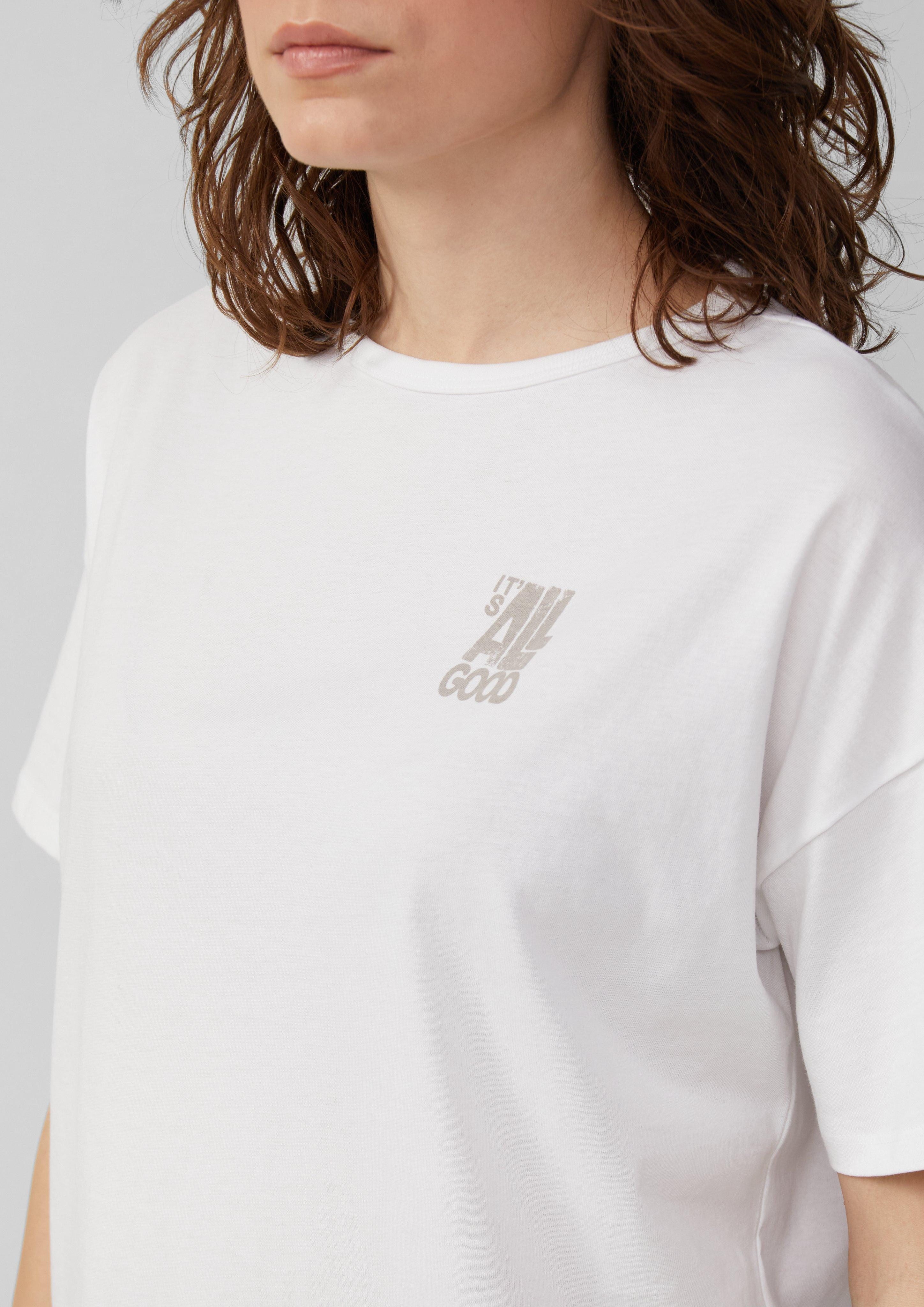 QS Kurzarmshirt Boyfriend-Shirt mit Front- und günstig online kaufen