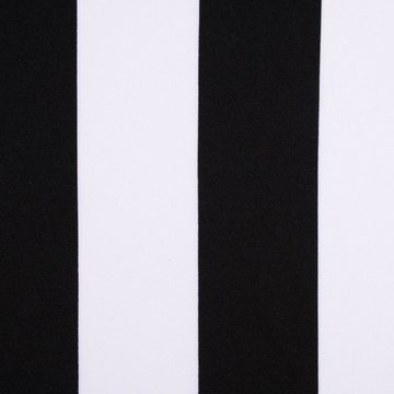 SCHÖNER LEBEN. Stoff Faschingsstoff Polyester Streifen schwarz weiß 1,5m Breite