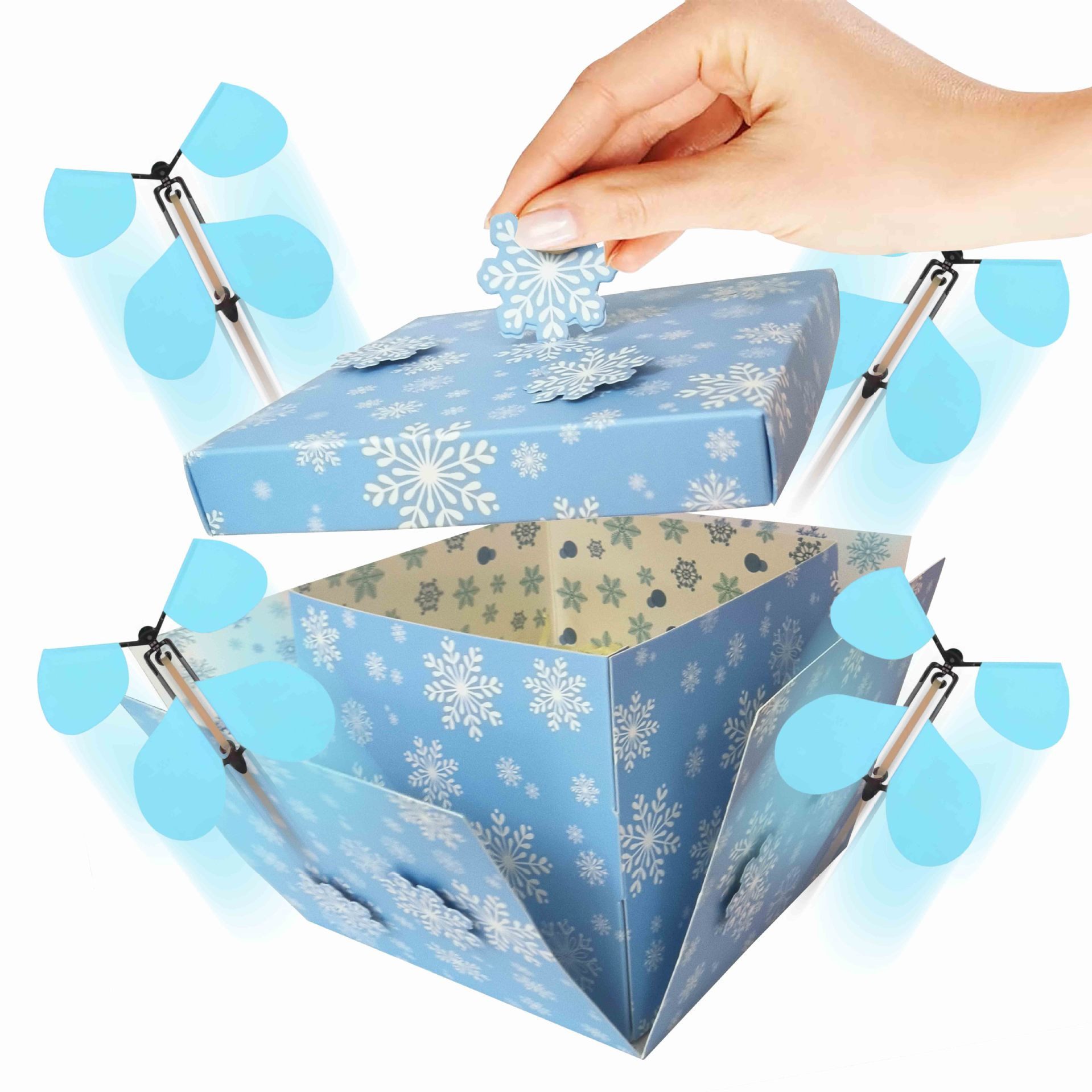 CLTYQ Geschenkbox Schmetterling Explosion Geschenkbox Geschenkboxen für Weihnachten, Rose Geschenkverpackung Bastelset für Geburtstag & Feiertage