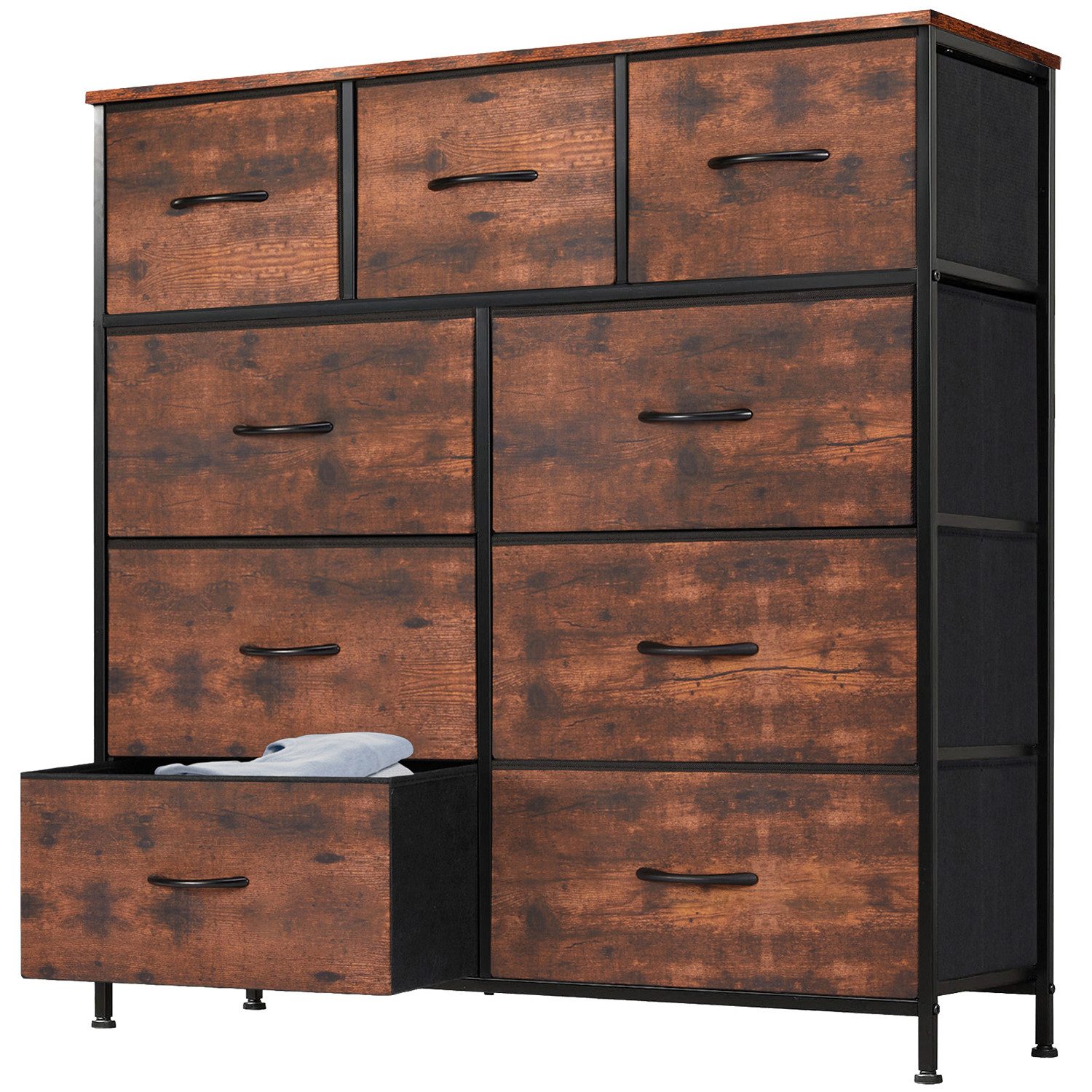 DUMOS Stauraumschrank Kommode mit Stoffschubladen, Stoffkommode günstig online kaufen