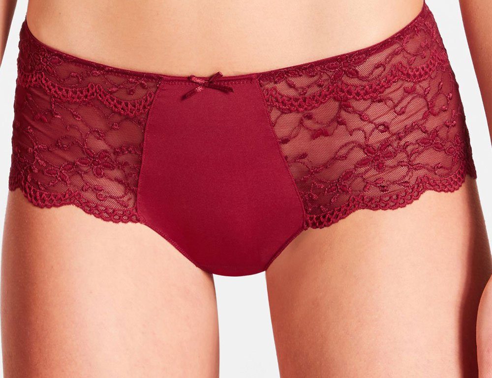 Slip Damen Spitzen Hipster Panty 48130971-861, Burgund