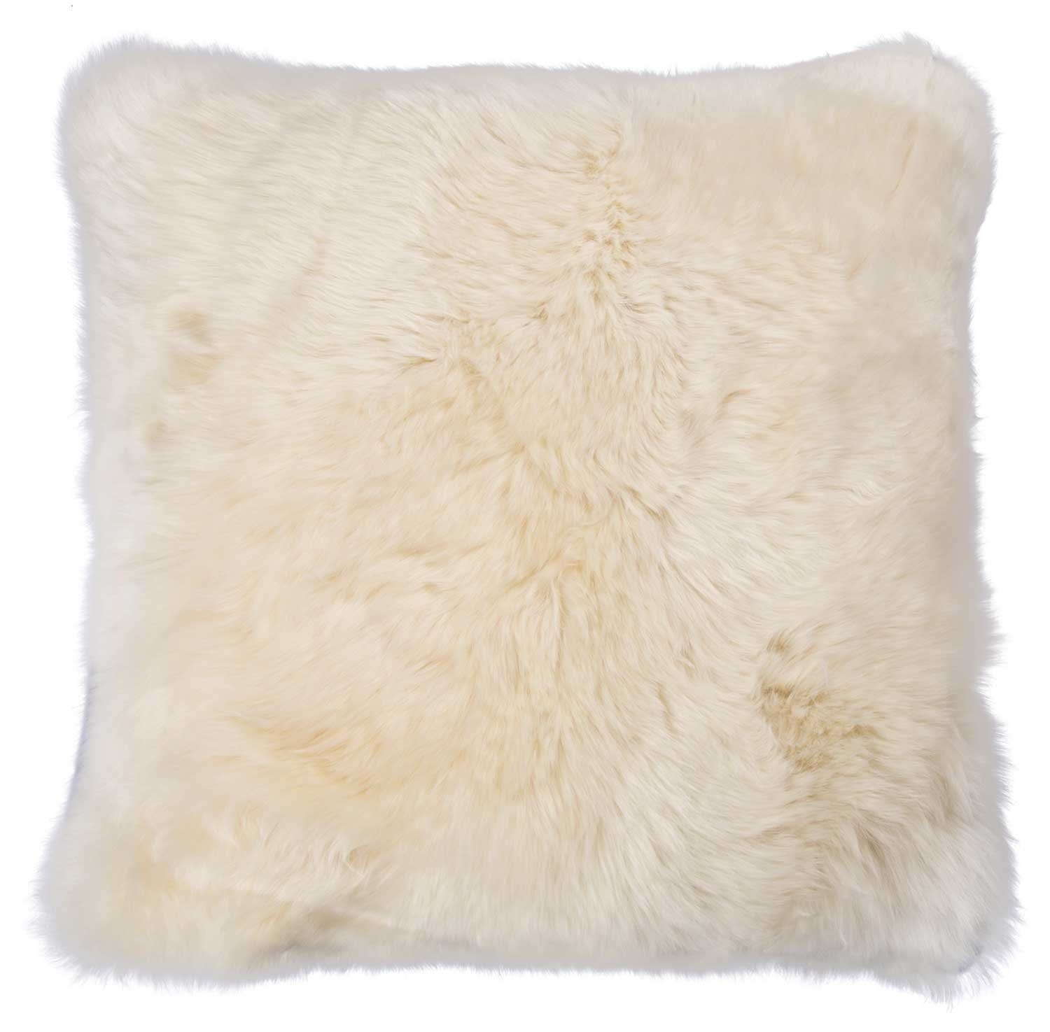 16,50€/st 2 Stück Lammfell Autokissen Sitzschoner Sitzkissen beige 40x40 cm