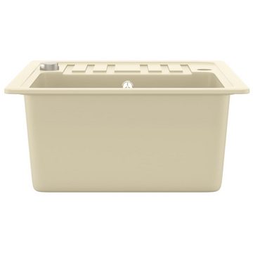 vidaXL Granitspüle Granitspüle Einzelbecken Beige, 46/57.5 cm