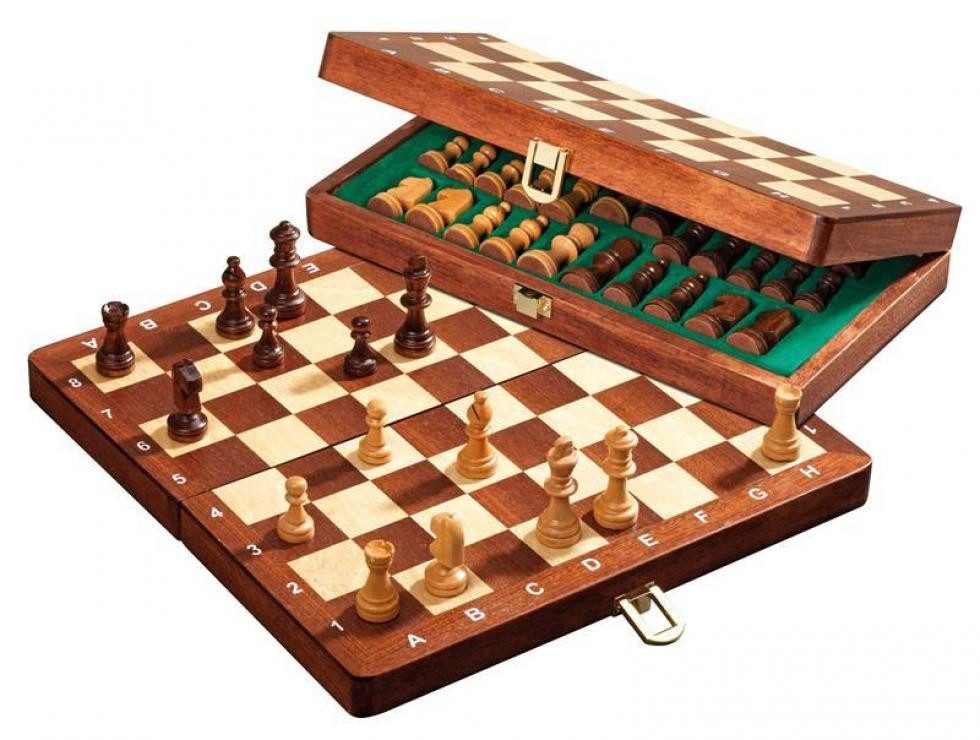 Philos Spiel, Schachspiel - Reiseschach - Deluxe - klein - Breite ca. 27 cm - magnetisch