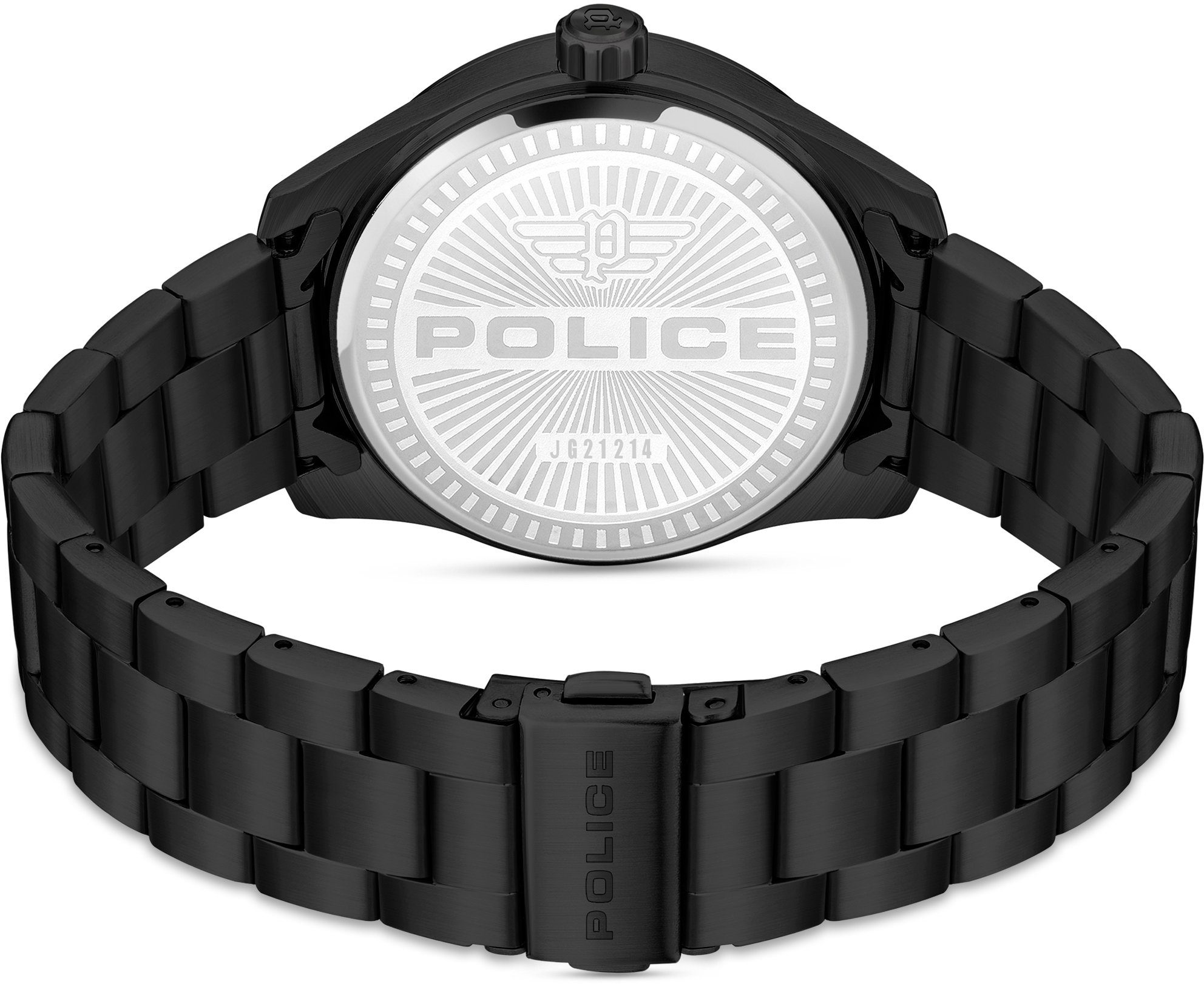 GRILLE, schwarz Quarzuhr Police PEWJG2121406