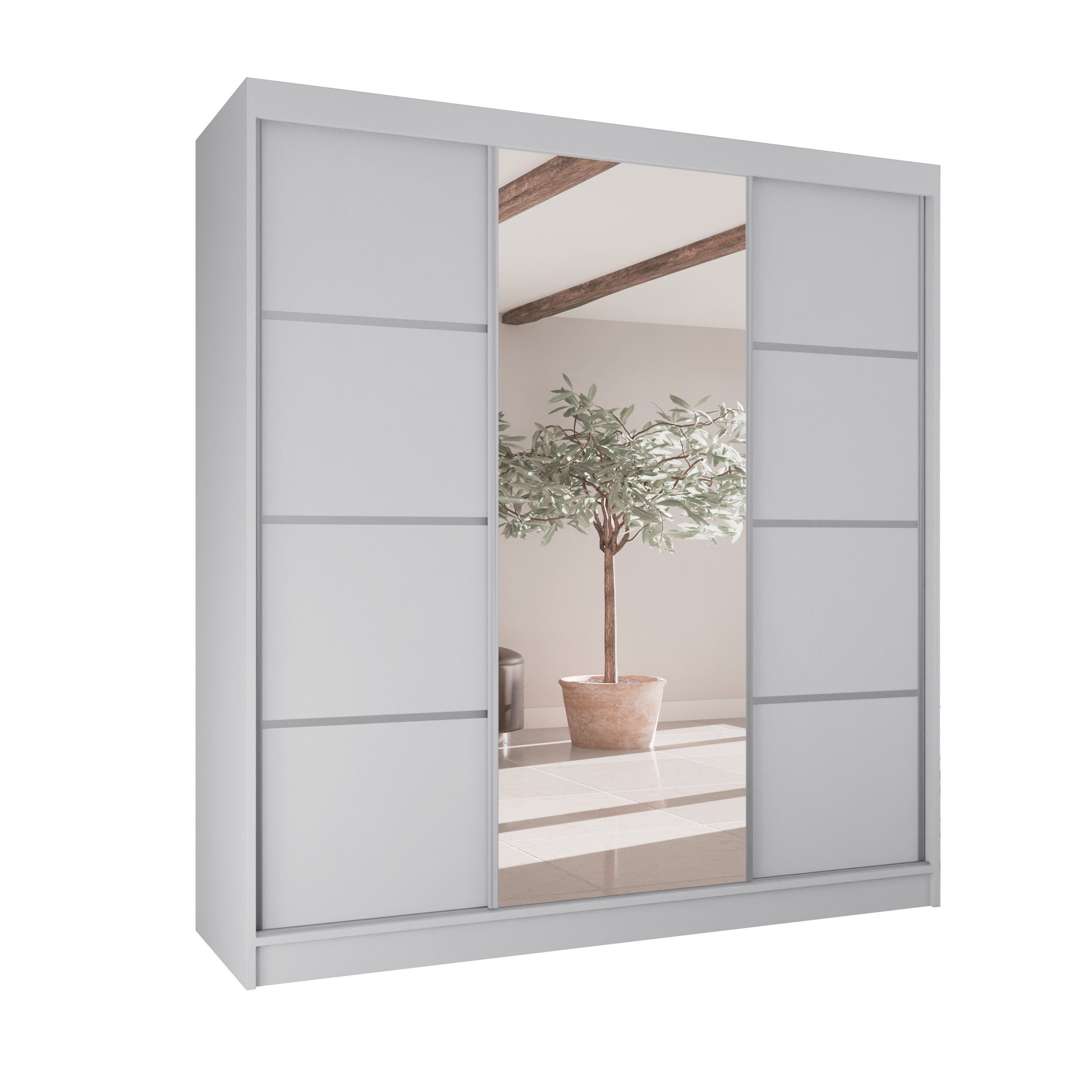 Beautysofa Kleiderschrank VILO II Breite:200cm, mit günstig online kaufen