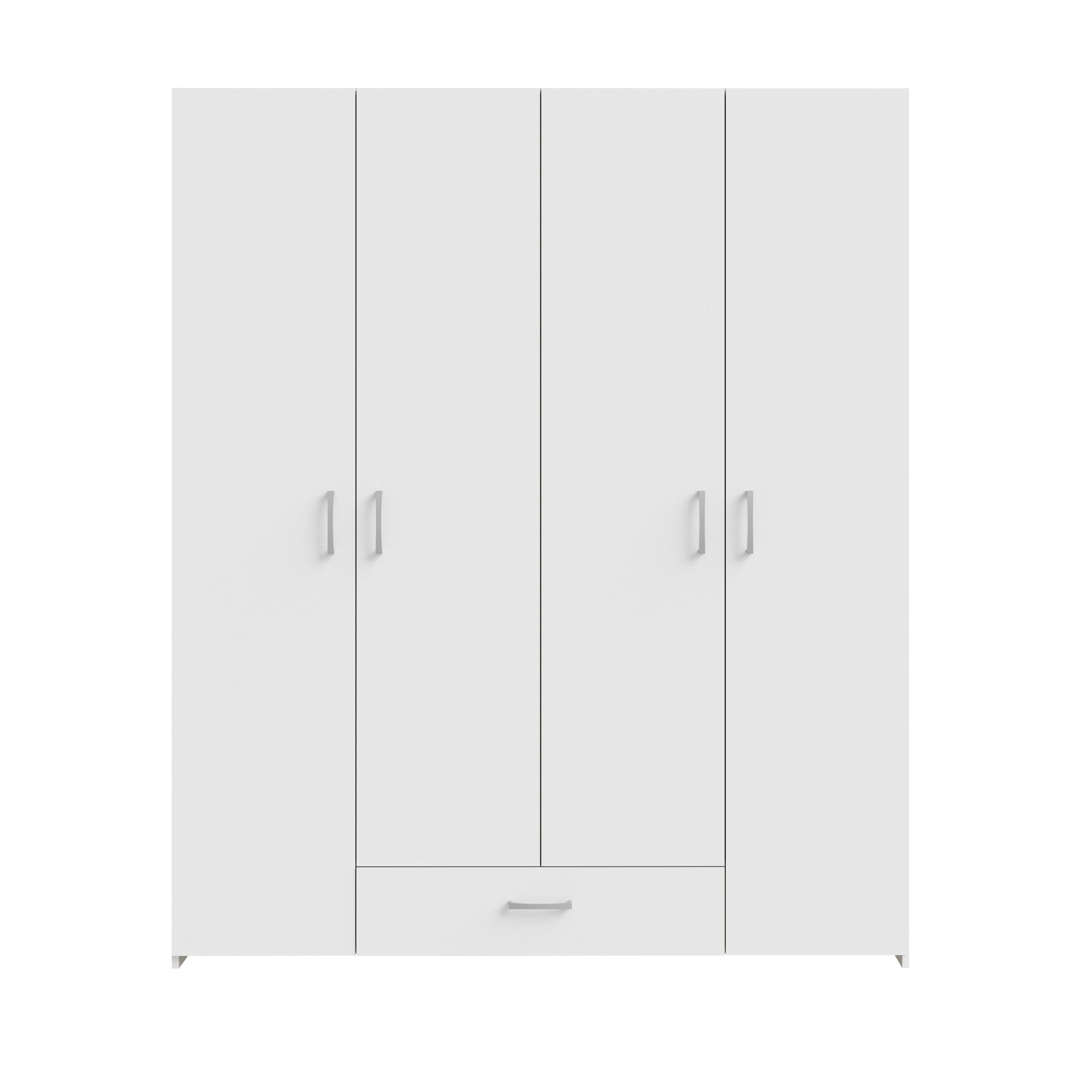 freiraum Drehtürenschrank ECONOBOX in Weiss - 159,1x190,5x54,4cm (BxHxT)