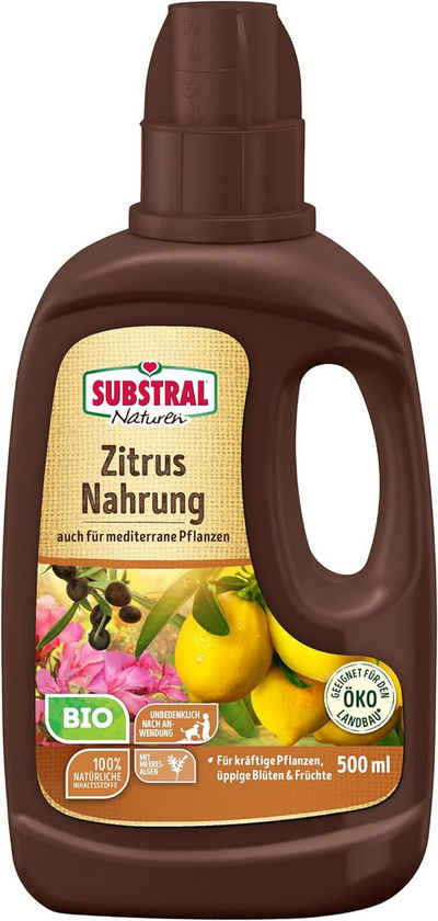 Evergreen Spezialdünger Substral Naturen BIO Zitrusnahrung auf für mediterrane Pflanzen 500 ml