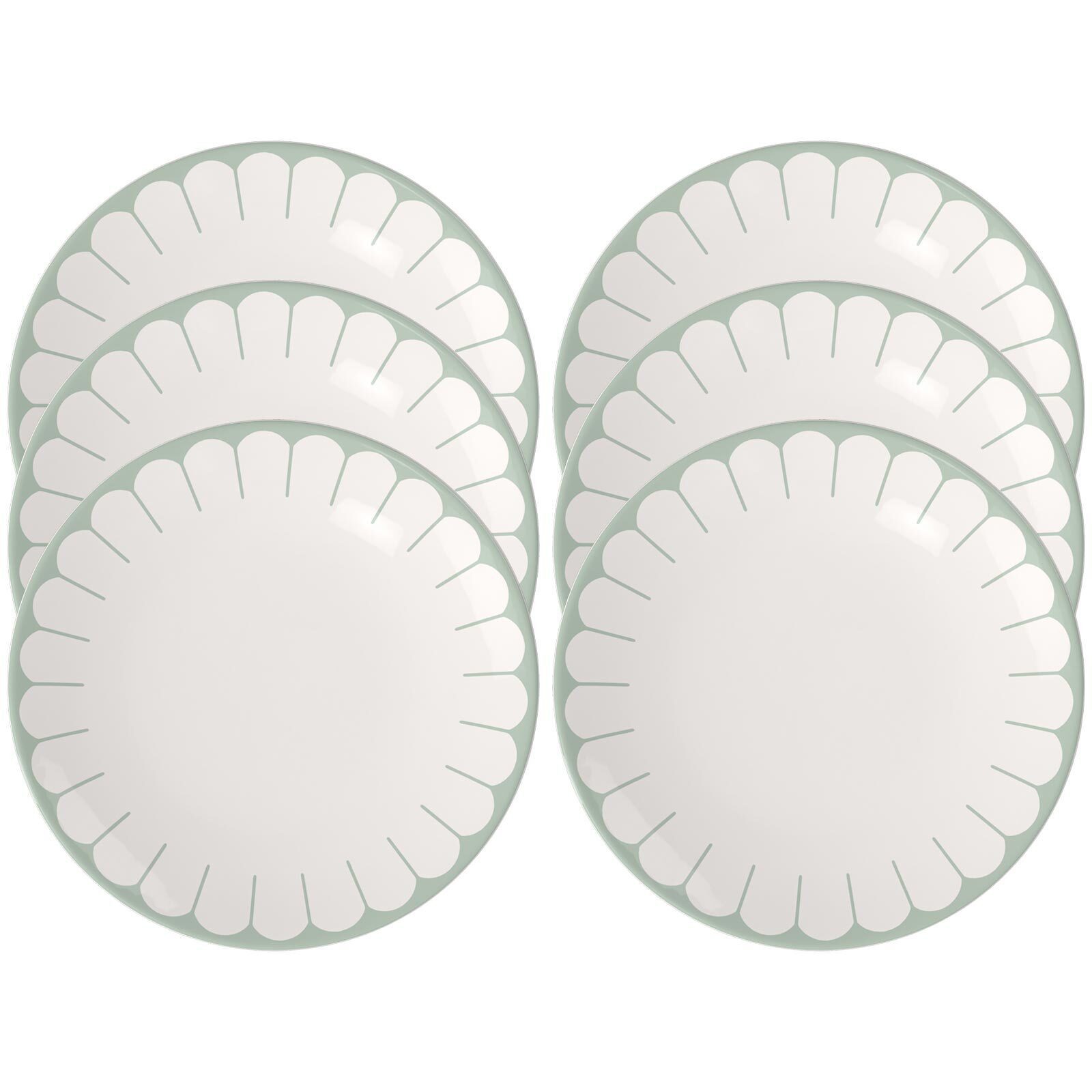 Speiseteller Fleur Couleur Speiseteller ø 26,6 cm 6er Set