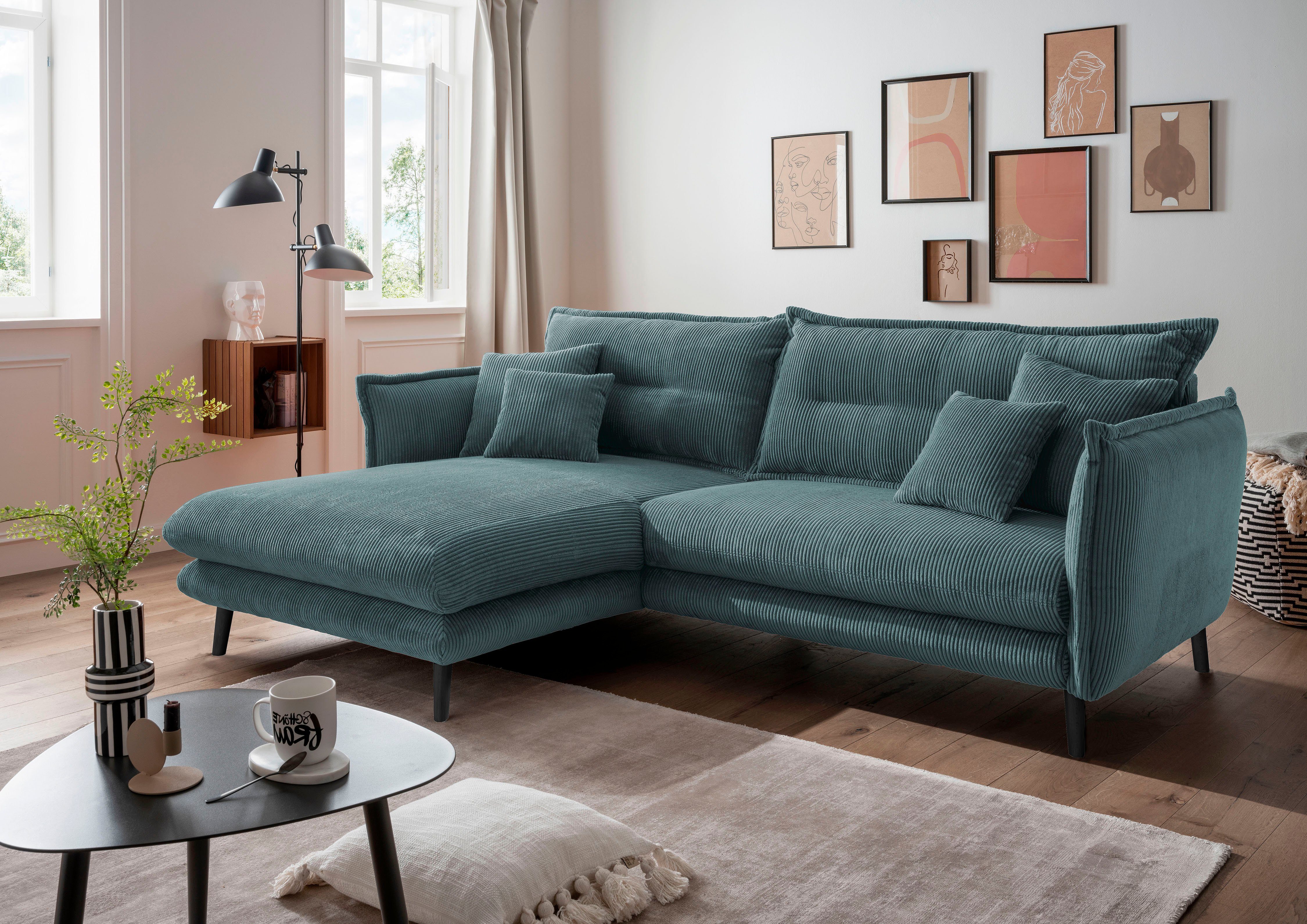 INOSIGN Ecksofa Lazio modernes Design, bequem, günstig online kaufen