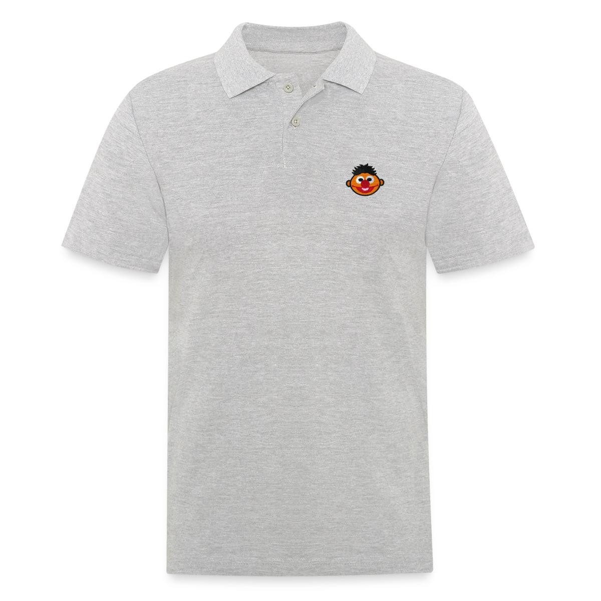 Spreadshirt Poloshirt Sesamstraße Ernie Als Stickmotiv Herren Poloshirt (1-tlg)