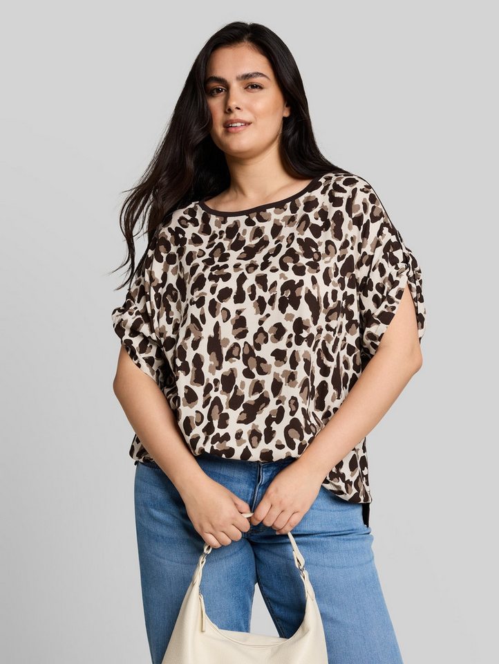 TOM TAILOR PLUS T-Shirt T-Shirt (im Einserpack) Plus Size - T-Shirt mit Leo-Print