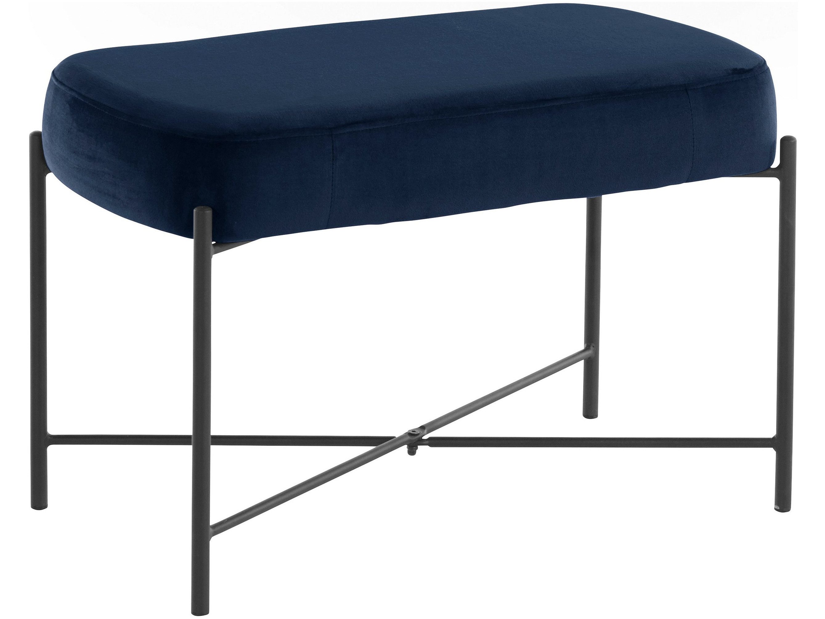 loft24 Polsterbank Beate, Bank, Hocker, Bezug in Samtoptik, Metallgestell filigran