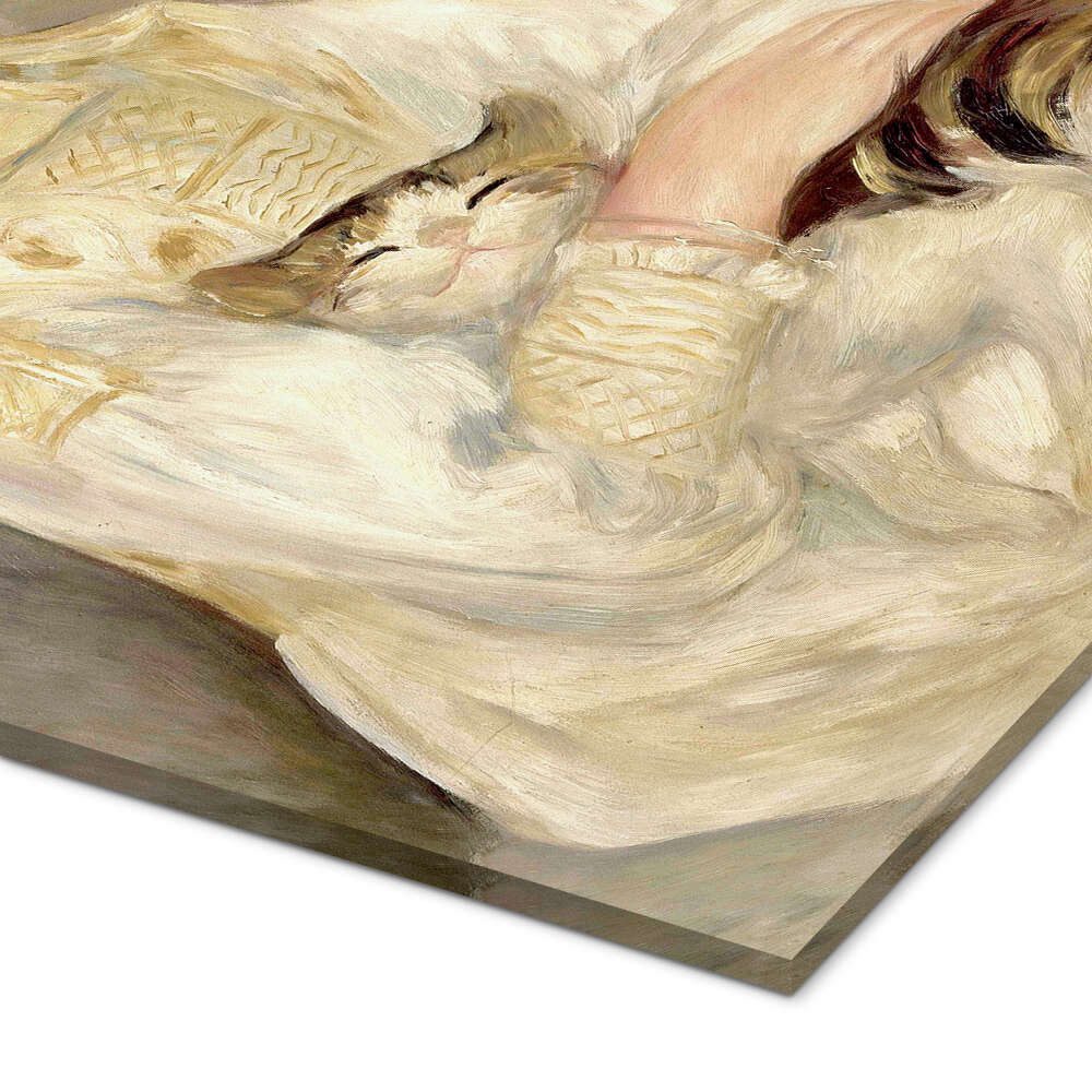 Posterlounge Wandbild Julie Manet mit Katze, Pierre-Auguste Renoir, erhältlich als Poster, Leinwandbild, Wandsticker oder Acrylglasbild
