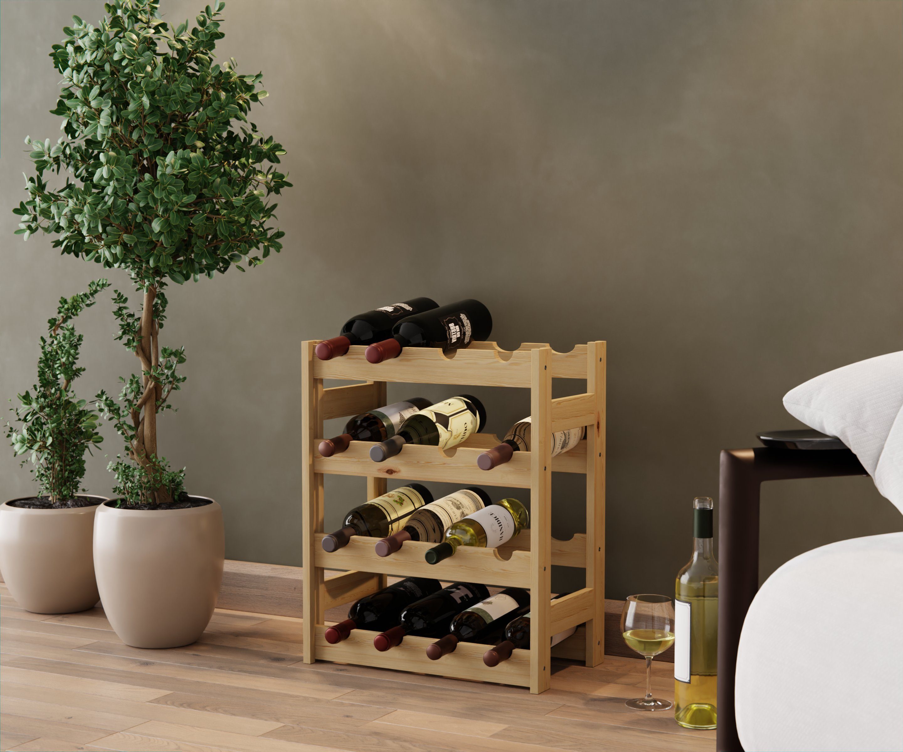 Lenmar Weinregal Lenmar Weinregal Weinregal Holz Flaschenregal für 12 - 91 günstig online kaufen