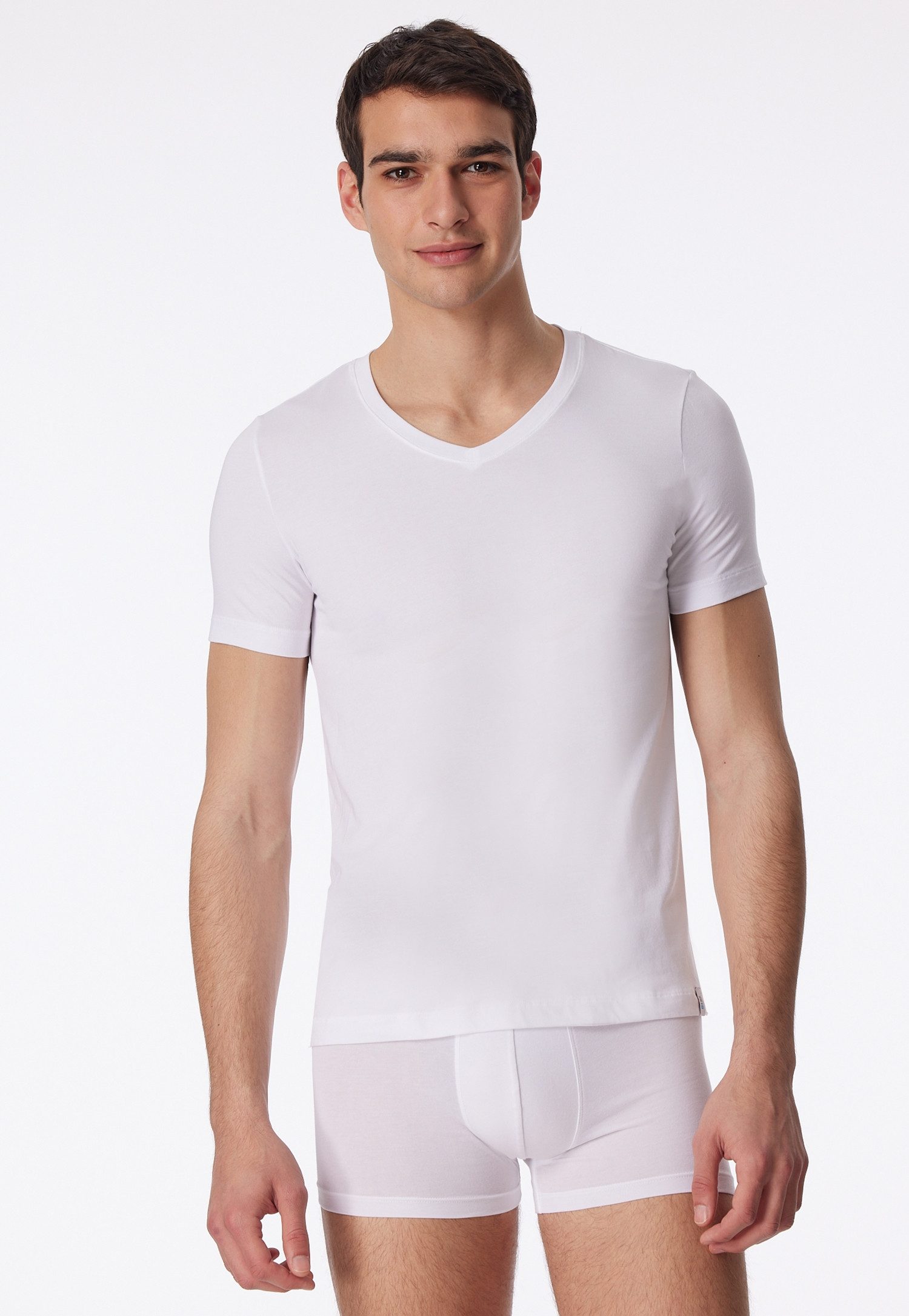 Schiesser T-Shirt Long Life Soft V-Ausschnitt, günstig online kaufen