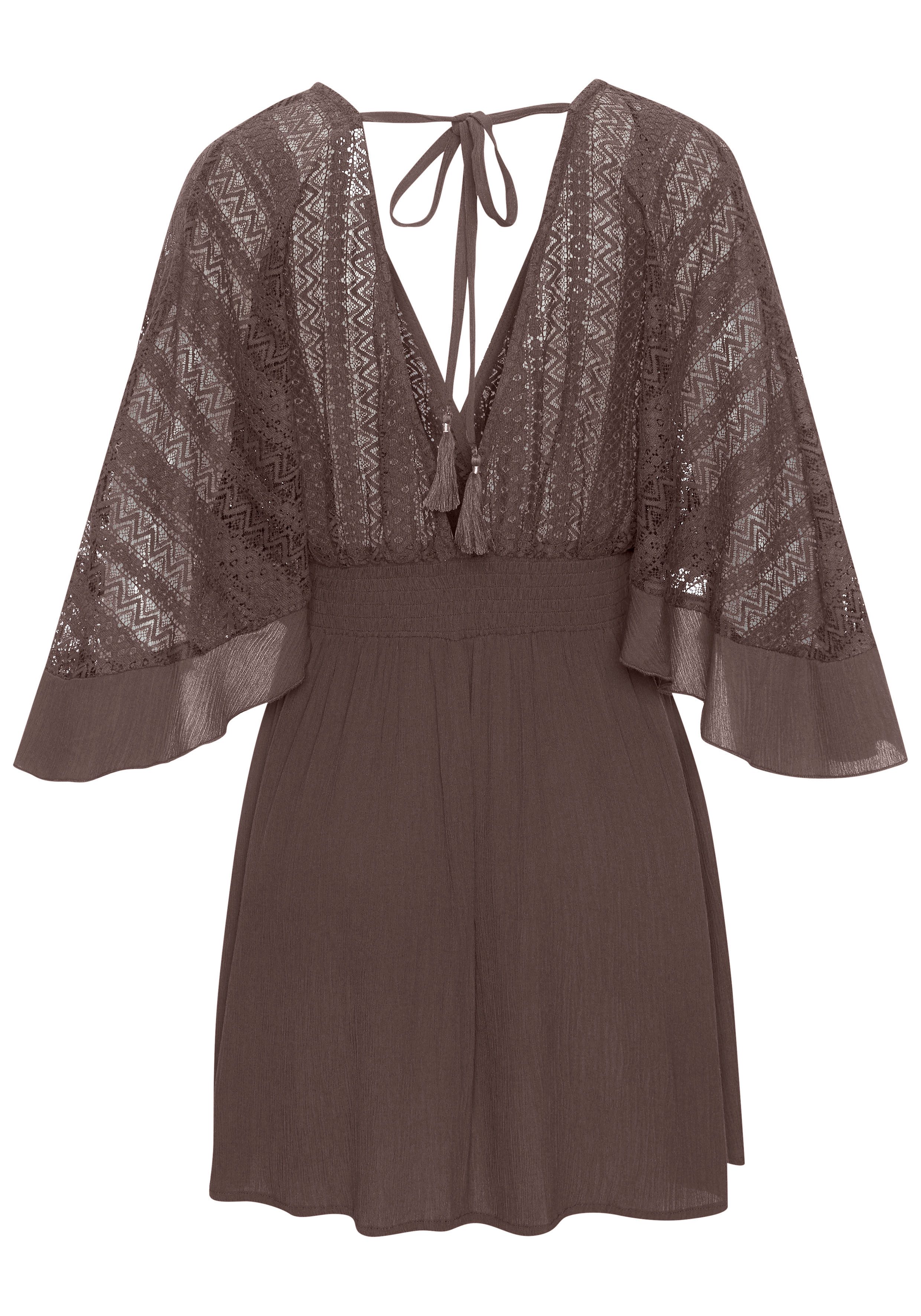 LASCANA Tunikakleid mit weiten Ärmeln, aus Spitze, Blusenkleid, Strandmode. € 49,99