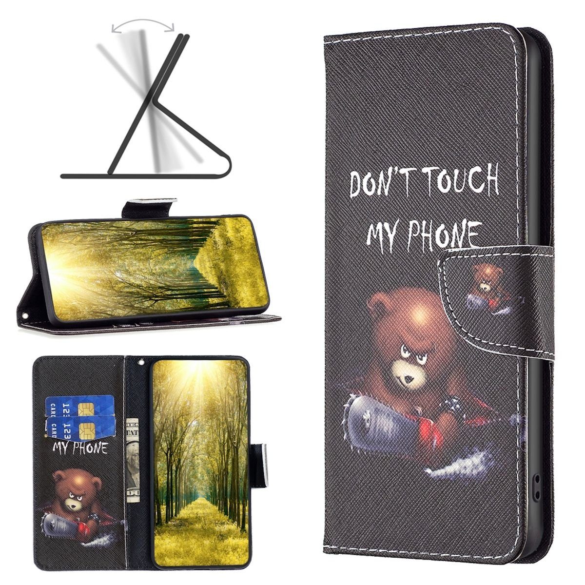 Wigento Handyhülle Für Google Pixel 7A Handy Tasche Wallet Schutz Hülle Case Cover Etuis