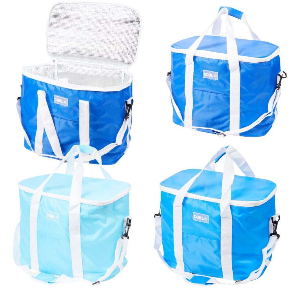 ZD Trading Haushaltshobel Kühltasche box tragbare Picknick Isolier Campingtasche Eis blau Groß