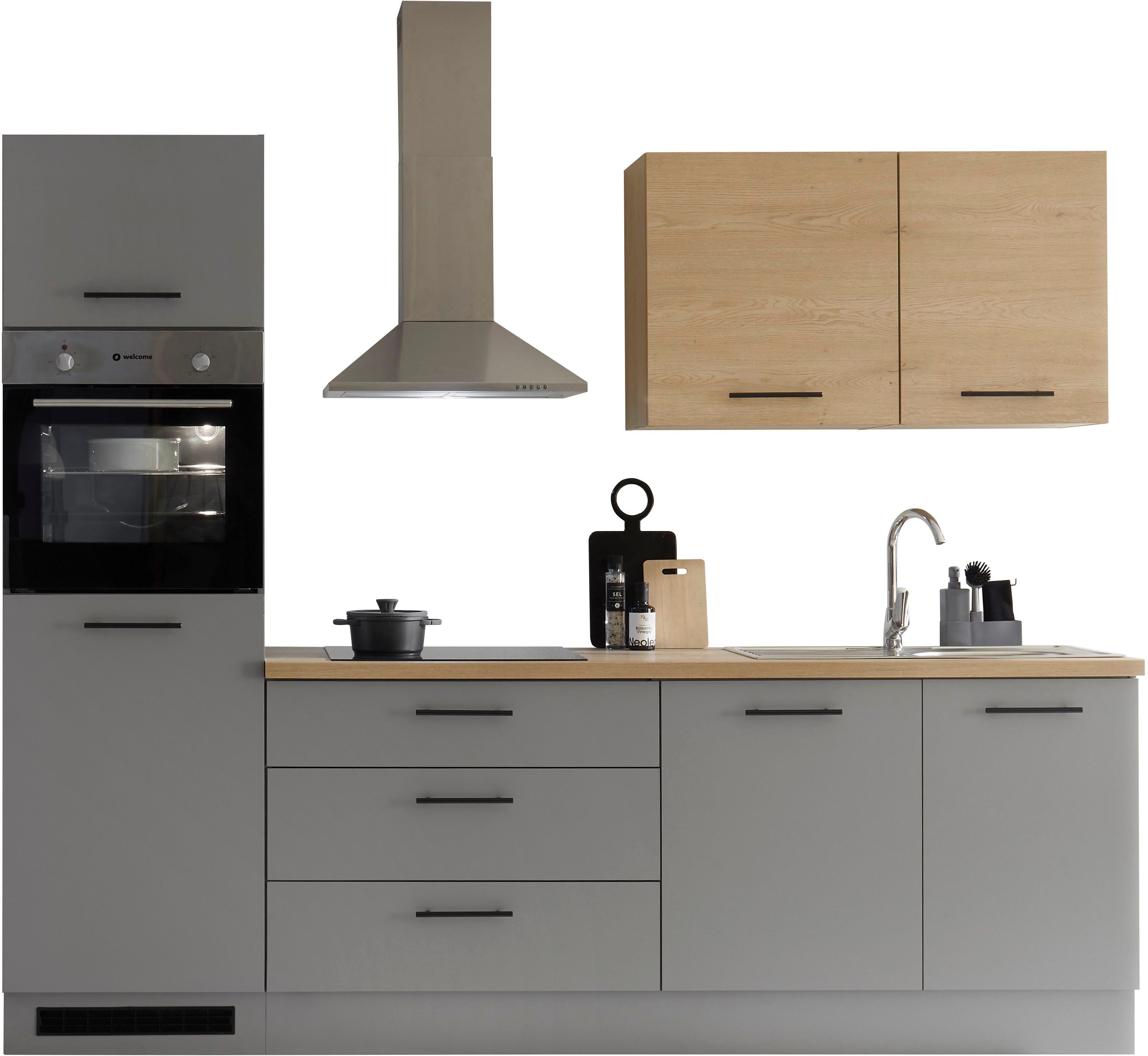 KOCHSTATION Küchenzeile KS-Malfi, Breite 260cm, wahlweise günstig online kaufen