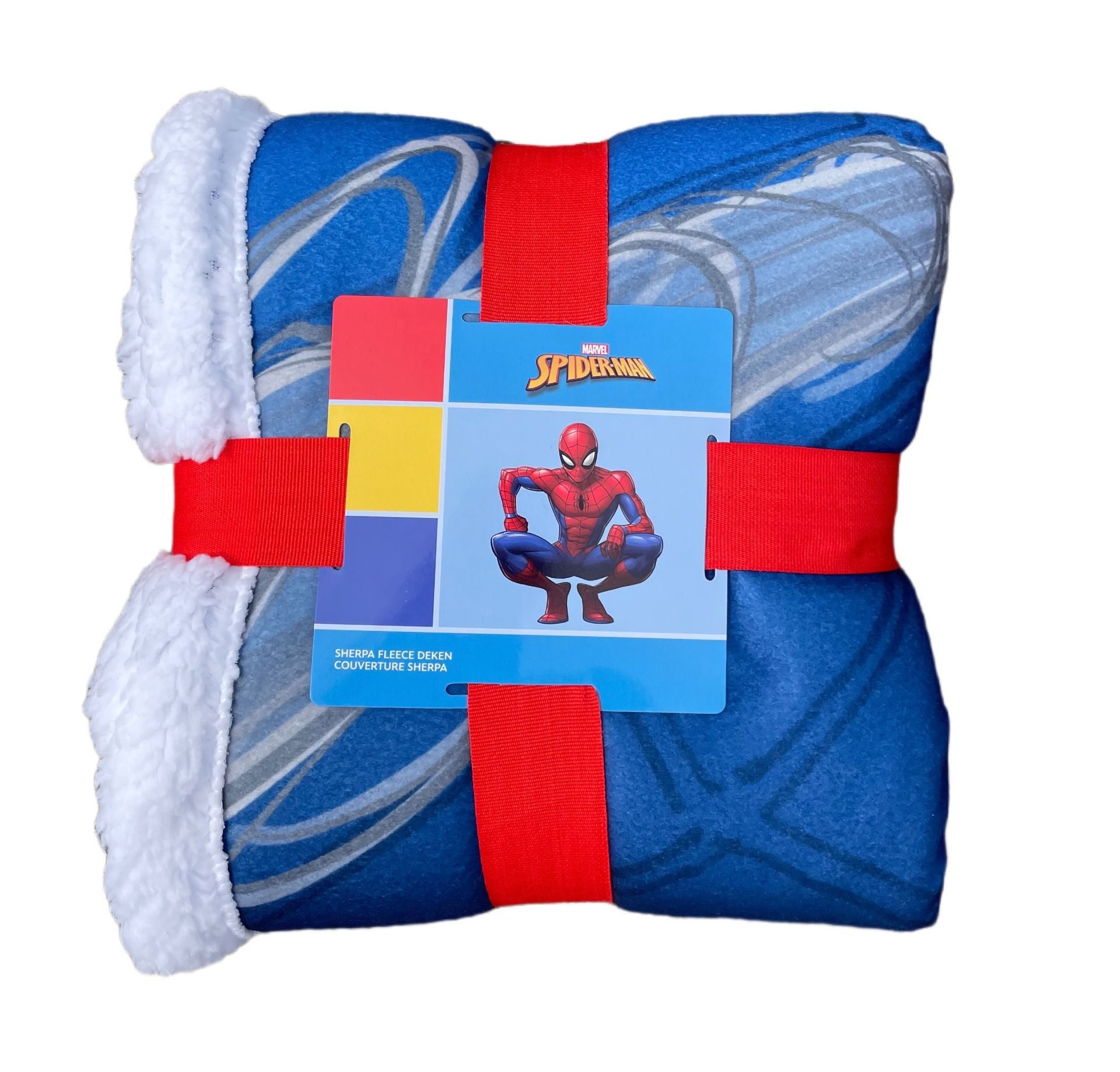 Kinderdecke Superhelden-Sherpa-Qualität, 150 x 100 cm, Spiderman