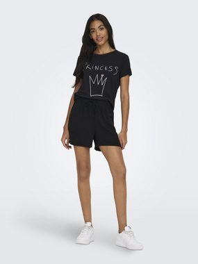 JACQUELINE de YONG T-Shirt Bedrucktes Princess T-Shirt 2-er Stück Set JDYMICHIGAN (2-tlg) 4990 in Schwarz-Weiß