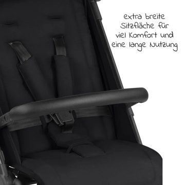 ABC Design Kinder-Buggy Ping Two Trekking - Ink, Sportwagen mit Liegefunktion & Regenschutz - klein faltbar bis 22 kg