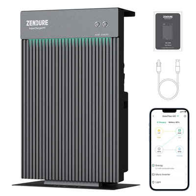 ZENDURE SuperCharged Solarmodul AIO 2400, 1200,00 W, IP65S, Zweifach-MPPT, Intelligente Leistungsregelung,Unterstützt 0-1200 W Mikrowechselrichter, Solar Eingang, Einteiliges Design, Einfache Installation, App