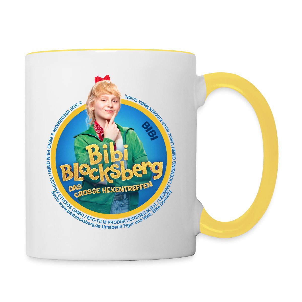 Spreadshirt Tasse Bibi Blocksberg Film Große Hexentreffen Bibi Tasse Zweifarbig, Keramik