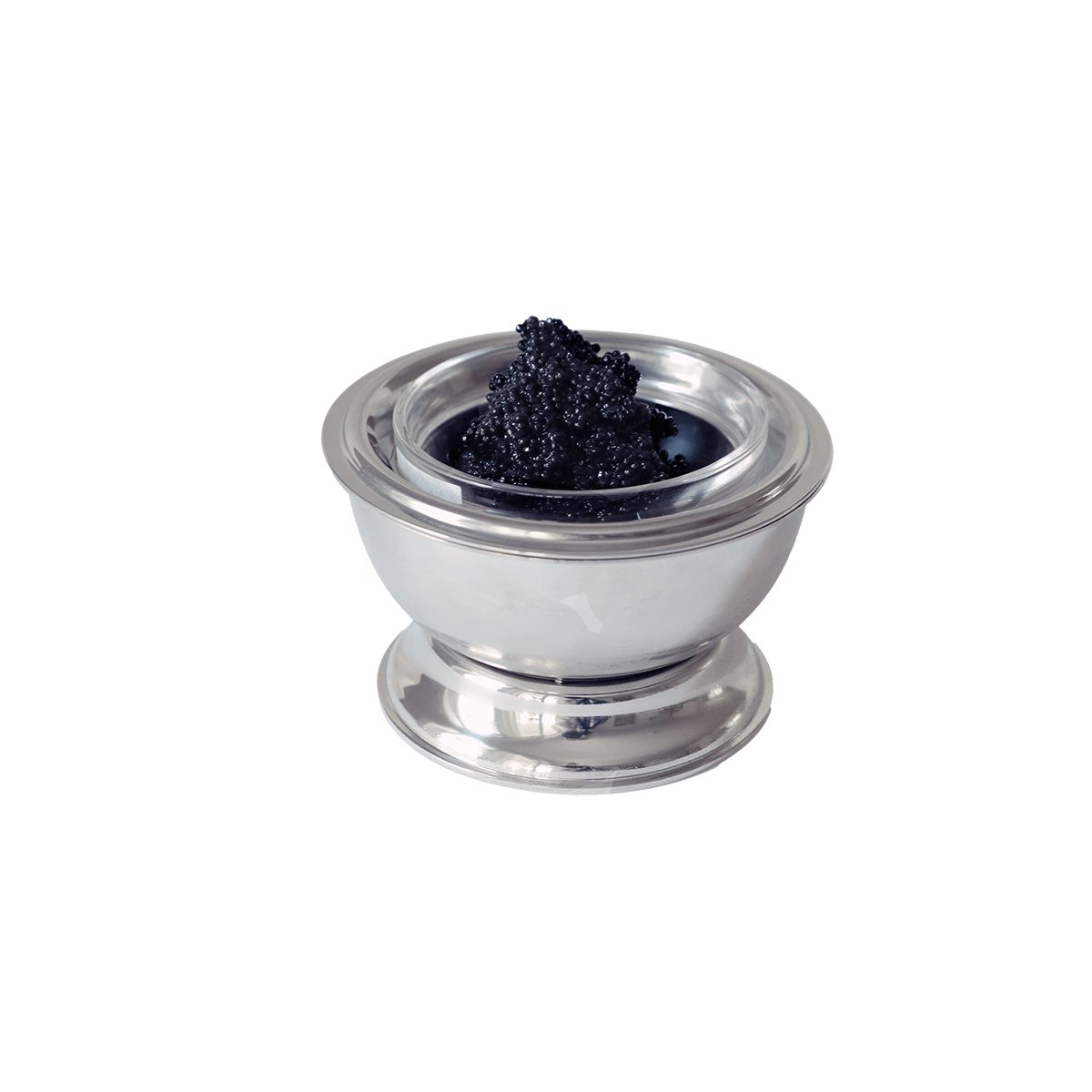 Mepra Glas MEPRA Giotto Chillcup Butter and Caviar mit Standfuß, Silber