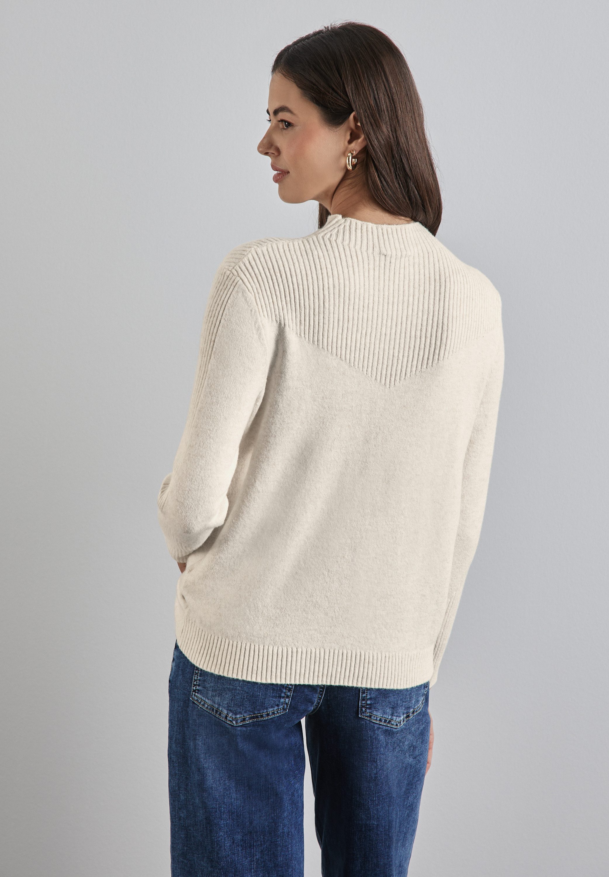 STREET ONE Strickpullover mit Stehkragen