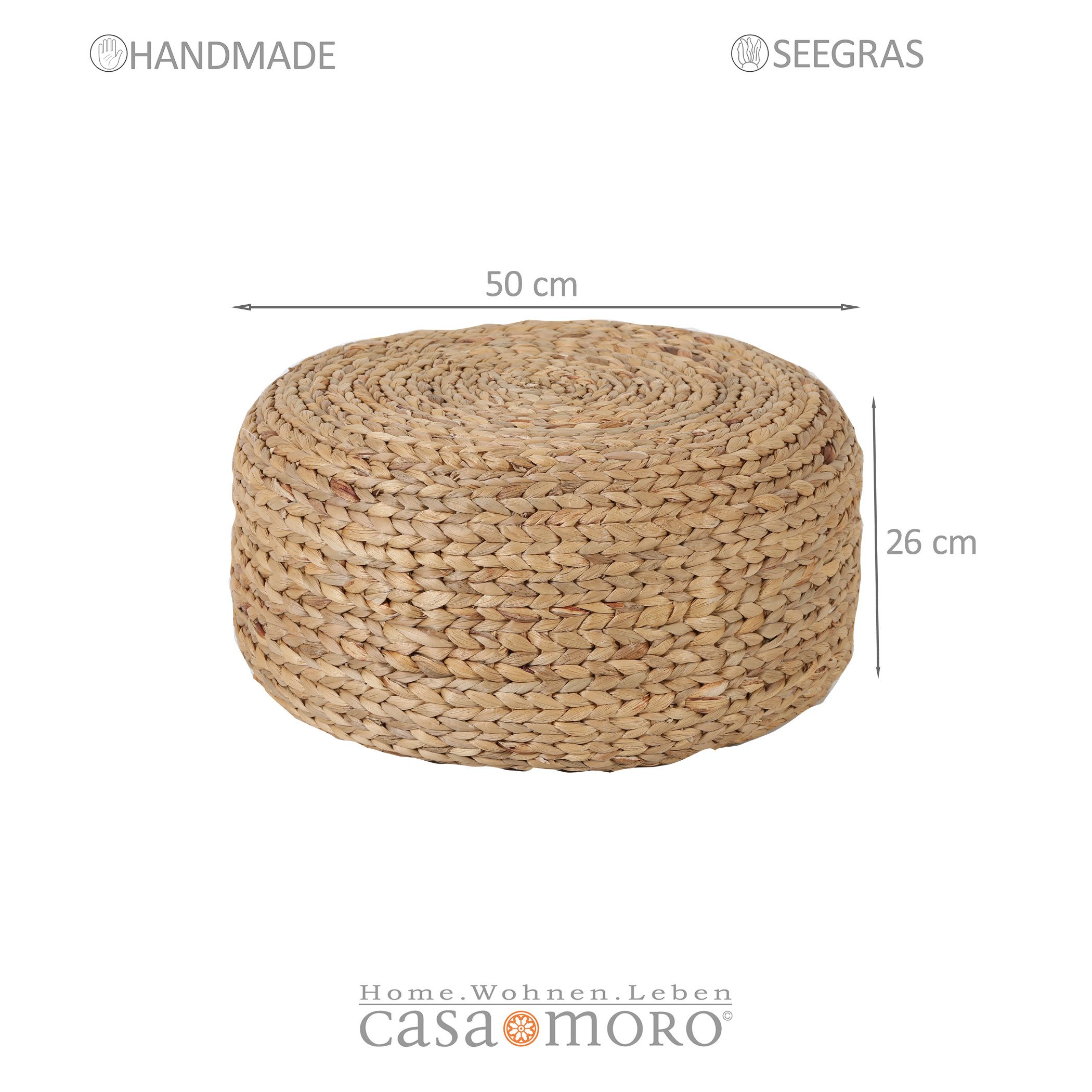 Casa Moro Pouf Sitzhocker Bohemien 50cm günstig online kaufen