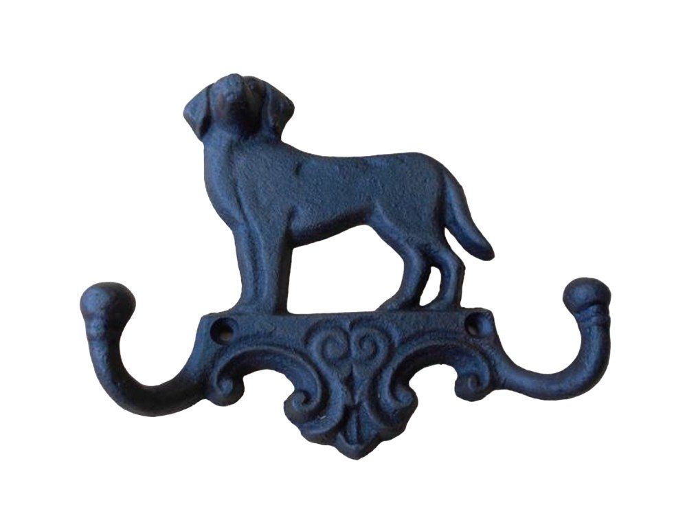 Deko-Impression Garderobenleiste Hakenleiste Hund mit 2 günstig online kaufen