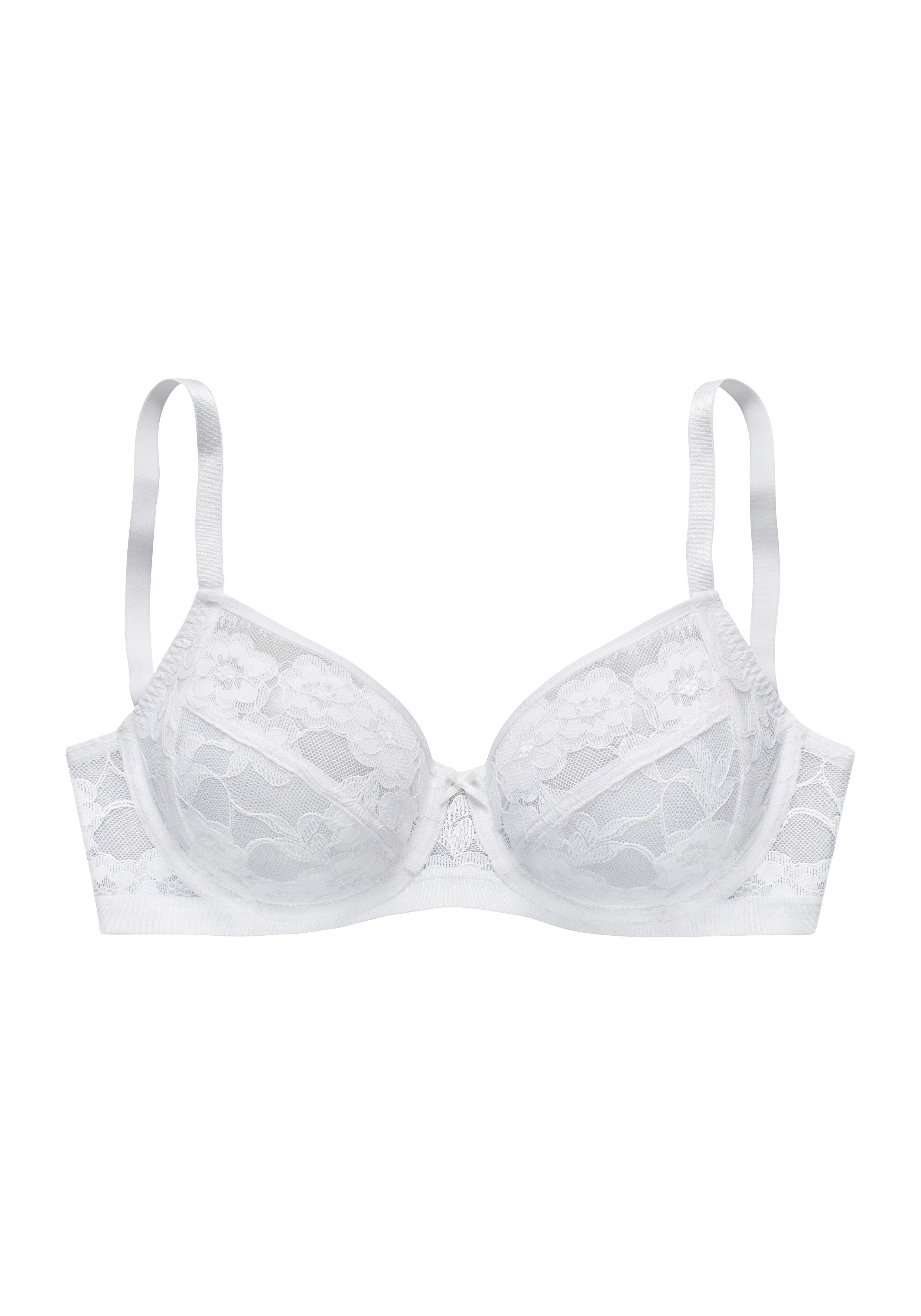 LASCANA Bügel-BH aus zarter, elastischer Jacquardspitze und feinem Mesh, sexy Dessous – Bild 2 von 5