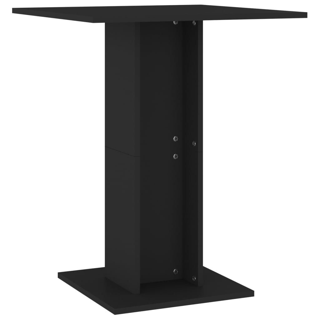 furnicato Bistrotisch Schwarz 60x60x75 cm Holzwerkstoff günstig online kaufen