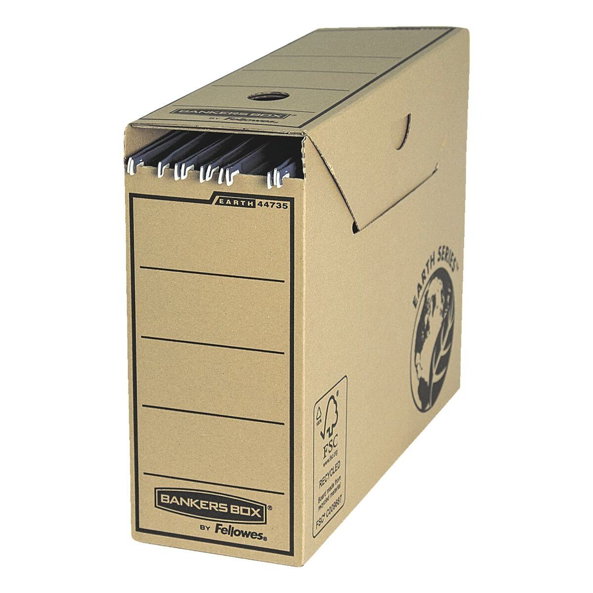 BANKERS BOX EARTH SERIES Archivcontainer (10 St), Archivbox für Hängemappen