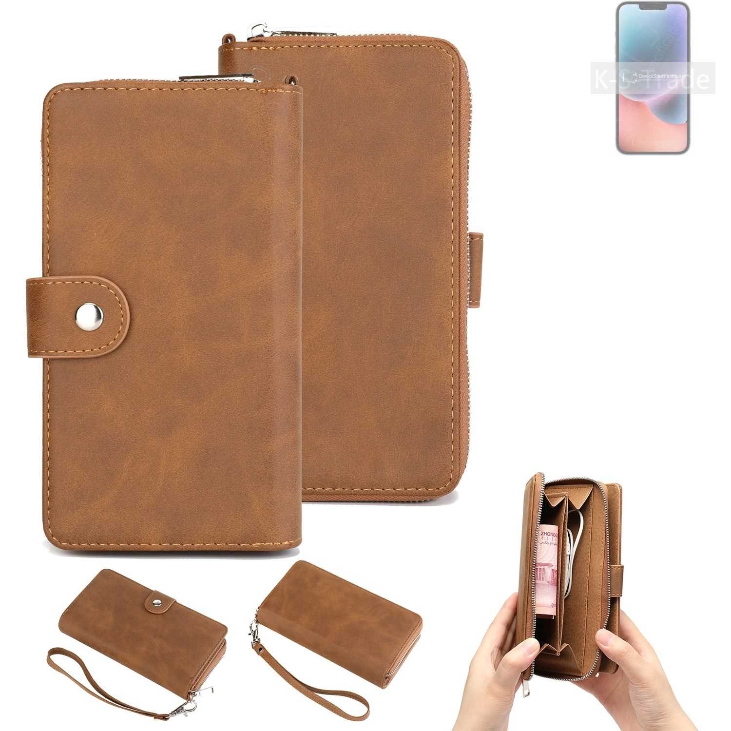 K-S-Trade Handyhülle für Apple iPhone 14 Plus, Handyhülle Schutzhülle & Portemonnee Tasche Handytasche Case Etui