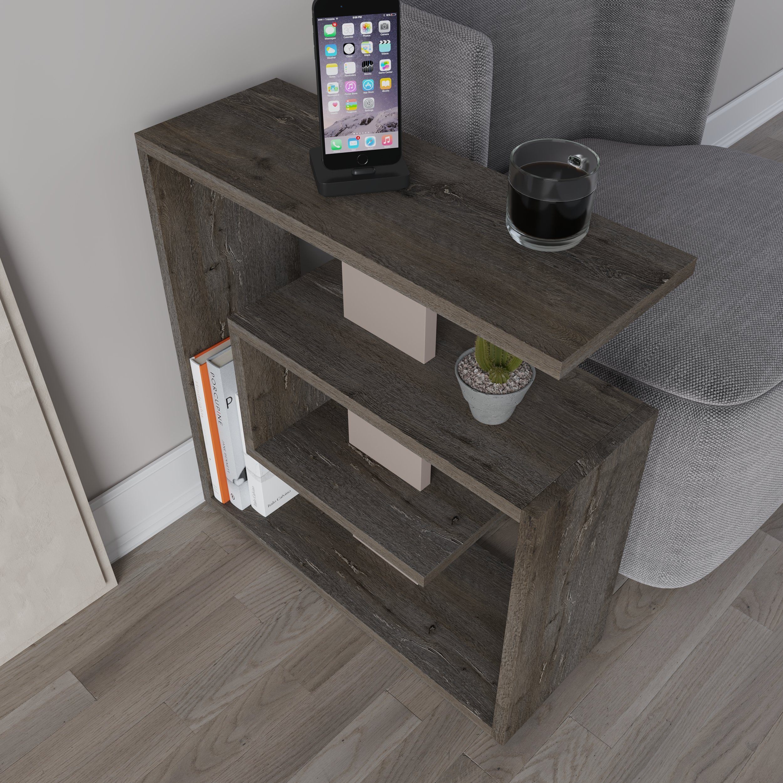 Decortie Beistelltisch Saly, Moderner Beistelltisch, 55 x 20 x 57 cm