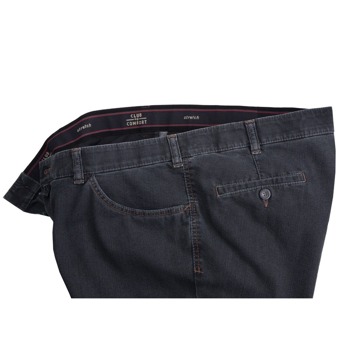 Club of Comfort Bequeme Jeans Club of Comfort dunkelgraue Jeans Liam XXL
