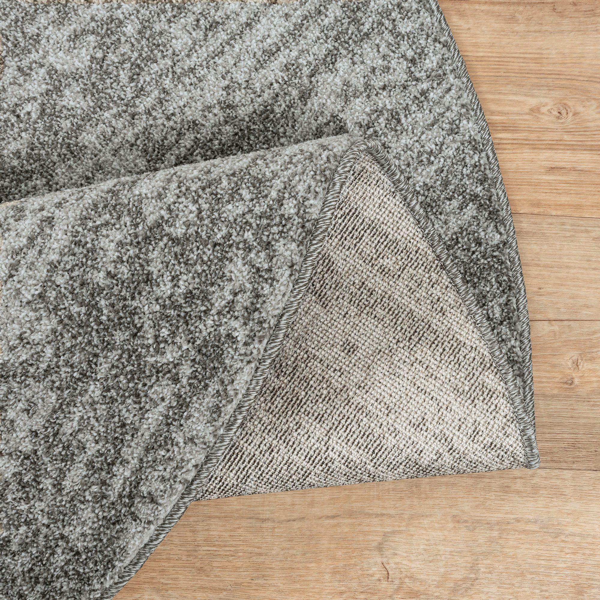 Sanat Teppich Oslo, rund, Höhe: 10 mm, Kurzflor, Wohnzimmer, Schlafzimmer, fussbodenheizungsgeeignet