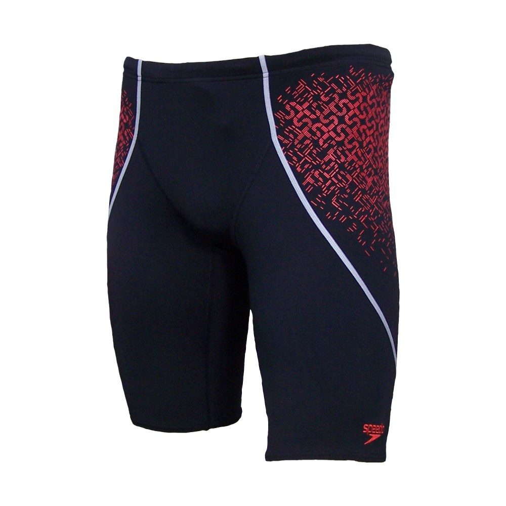 Speedo Essentials Jammer Badehose Für Kinder – Chlorbeständiges Endurance10-Material, Mit Internem Kordelzug, Schnelltrocknend, Cooles Chevron-Design
