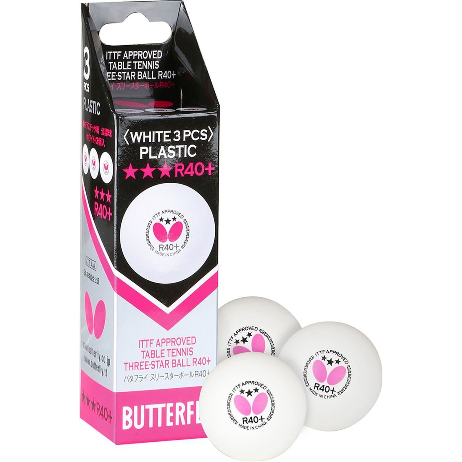 Butterfly Tischtennisschläger 1x Dimitrij Ovtcharov Black + Bälle, Tischtennis Schläger Set Tischtennisset Table Tennis Bat Racket