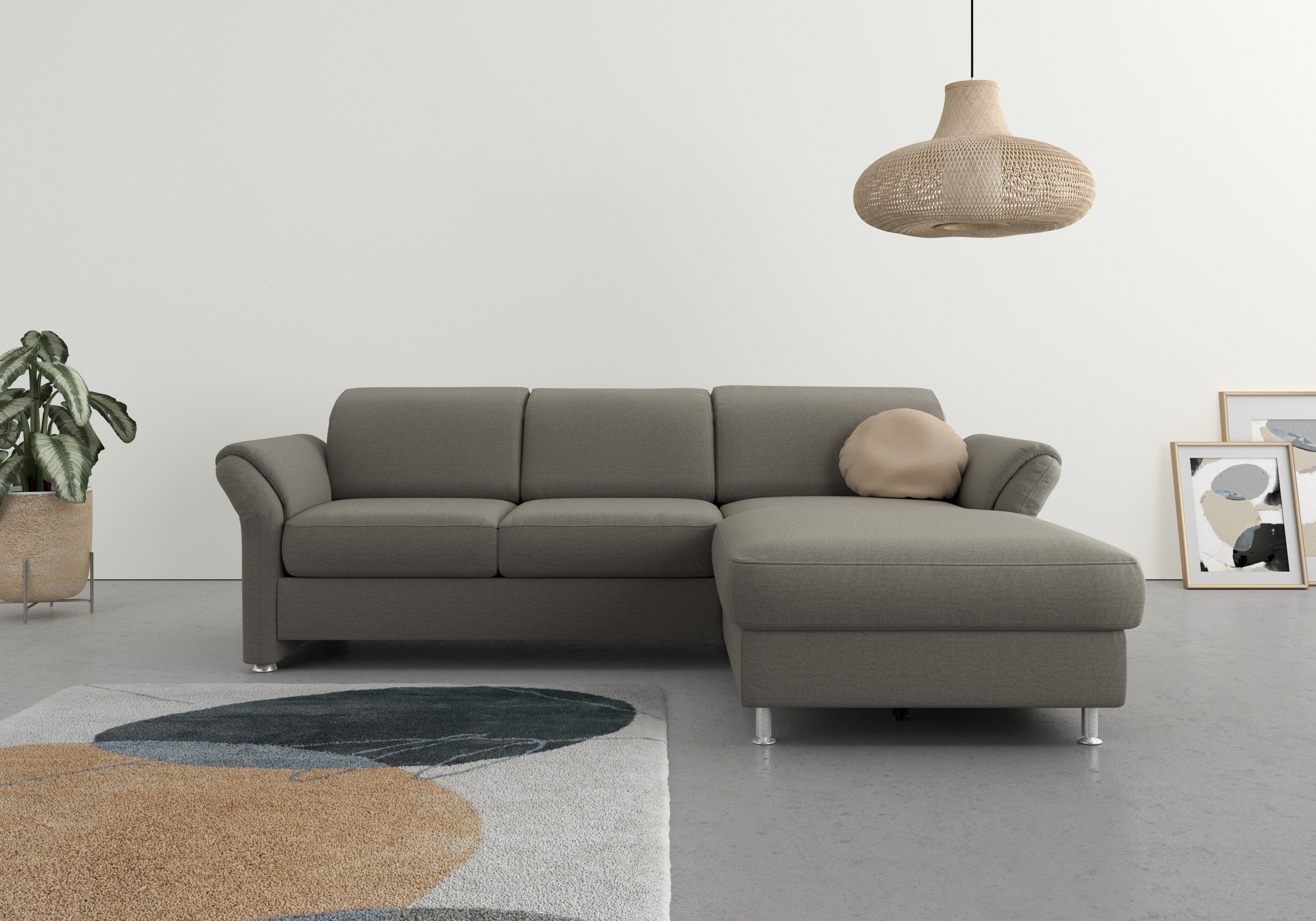 sit&more Ecksofa Apulia, wahlweise Kopf- Bettfunktion, Bettkasten und und Armteilverstellung