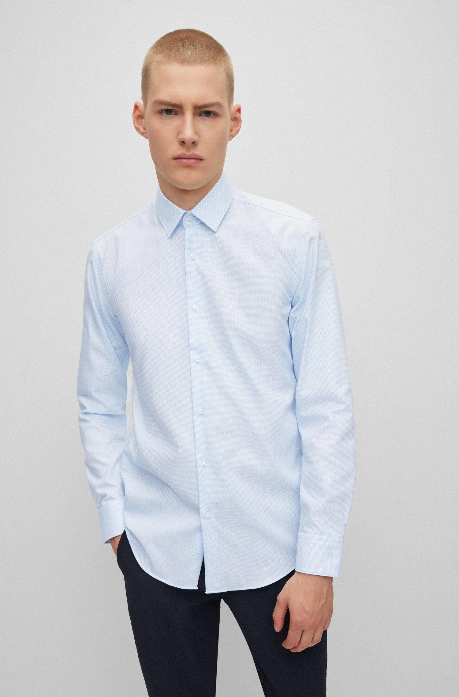 BOSS Langarmhemd P-Hanks-Kent (1-tlg) günstig online kaufen