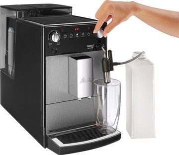 Melitta Kaffeevollautomat Avanza® F270-100 Mystic Titan, Kompakt, aber XL Wassertank & XL Bohnenbehälter, Milchschaum-System