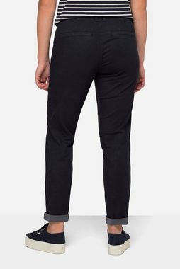 Laurasøn Chinohose Chino-Hose Stickerei Flatfront