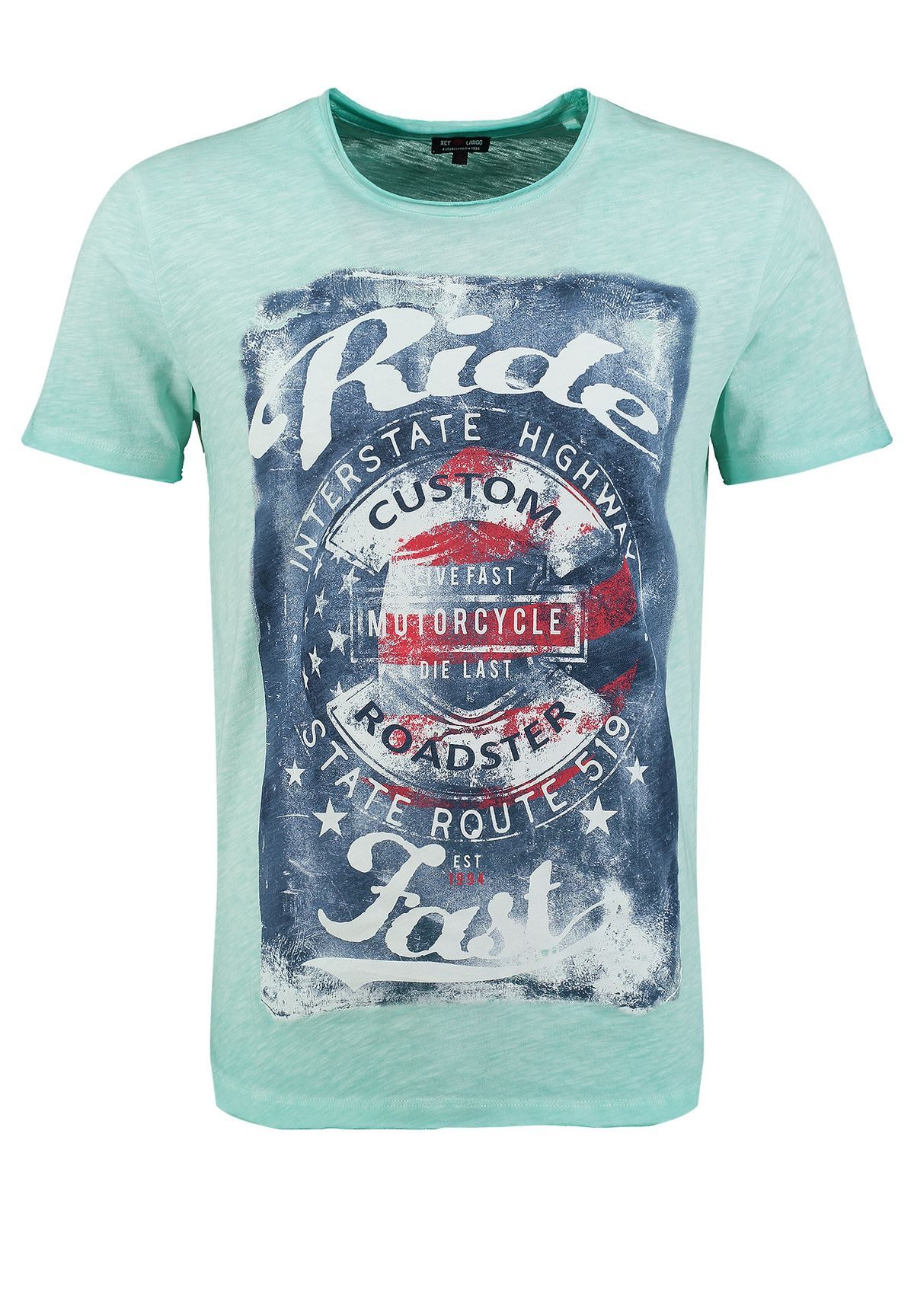T-Shirt Fast USA Biker Print Motiv vintage Look MT00667